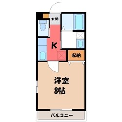 リバティ Bの物件間取画像